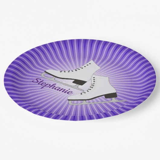 アイススケート紙パーティープレート ペーパープレート (アングル)