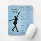 アイススケート2025カレンダーマウスパッド マウスパッド (マウス)