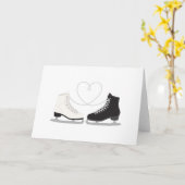 アイススケート カード (黄色い花)