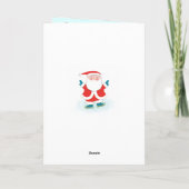 アイススケート クリスマス ホリデーカード (裏面)