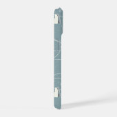 アイススケート&スノーフレークパーソナライズされた iPhone 15ケース (右側面)