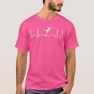 アイススケート ハートビート ECG スケート 氷上 Tシャツ