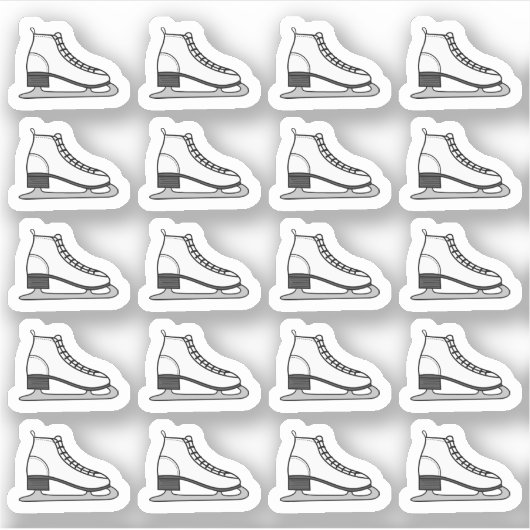 アイススケート ブーツ フィギュアスケート アイスホッケー プランナー シール (正面)