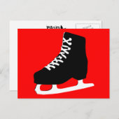 アイススケート ポストカード (正面/裏面)