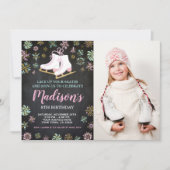 アイススケート, 写真付きのウィンターワンダーランド 招待状 (正面)