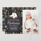 アイススケート, 写真付きのウィンターワンダーランド 招待状 (正面/裏面)