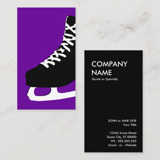 アイススケート 名刺 (正面/裏面)