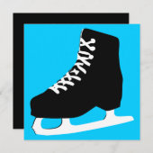 アイススケート 招待状 (正面/裏面)