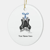 アイススケート – 男性 セラミックオーナメント (左)