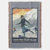 アイススケート- PLMのオリンピック広告宣伝ポスター スローブランケット (正面縦)