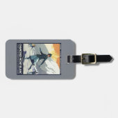 アイススケート- PLMのオリンピック広告宣伝ポスター ラゲッジタグ (正面横)