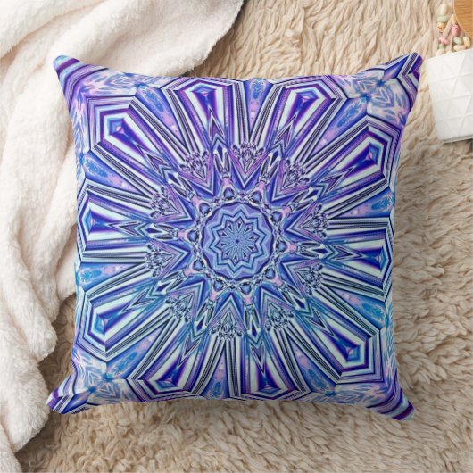 アイススター万華鏡のように千変万化するパターンパターン装飾用クッション クッション (ブランケット)