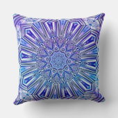 アイススター万華鏡のように千変万化するパターンパターン装飾用クッション クッション (裏面)
