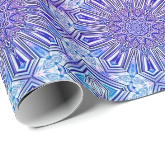 アイススター万華鏡のように千変万化するパターン模様包み紙 ラッピングペーパー (ロールコーナー)