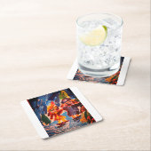 アイスステークスおもしろい スクエアペーパーコースター (インサイチュ)