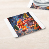 アイスステークスおもしろい スクエアペーパーコースター (アングル)