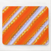 アイスストライプの広いスタイルから黄色がかったオレンジ色のレース マウスパッド (正面)