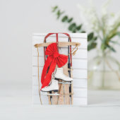 アイススファッションドケートの古いスレッド シーズンポストカード (スタンド正面)