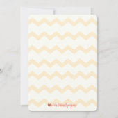 アイススペインのクリームコーンピンクと金ゴールド誕生日 招待状 (裏面)