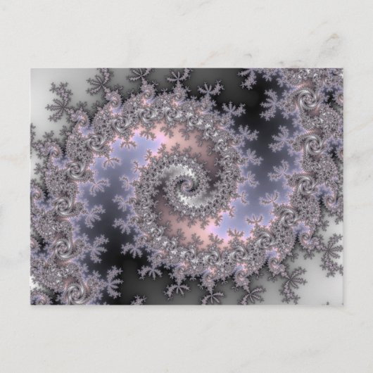 アイススワール – フラクタル葉書 ポストカード (正面)