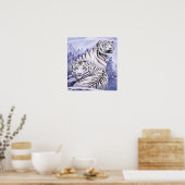 アイスタイガースプリント ポスター (キッチン)