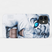 アイスタイガーフェイス Case-Mate iPhoneケース (裏面(横))