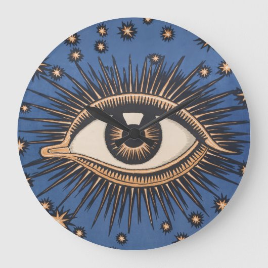 アイスターズムーンシテリア新しい ラージ壁時計 (正面)