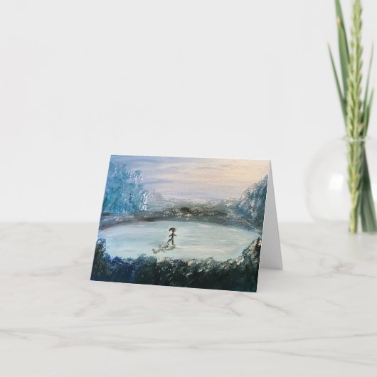 アイスダンサーノートカード サンキューカード (正面)