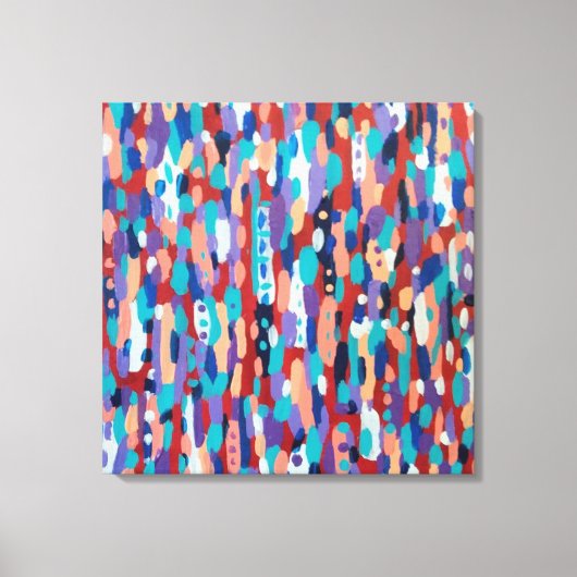 アイスダンス抽象芸術 キャンバスプリント (正面)