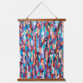 アイスダンス抽象芸術 吊り下げ型タペストリー (正面)