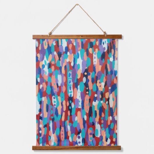 アイスダンス抽象芸術 吊り下げ型タペストリー (正面)