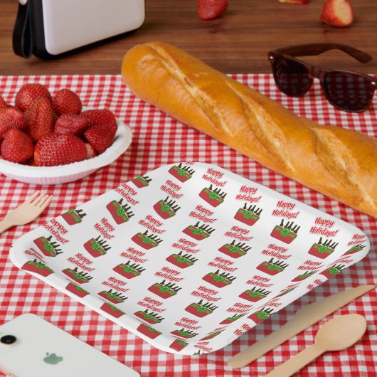 アイスチェストビールハクールップホリデー ペーパープレート (ピクニック)