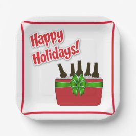 アイスチェストビールハクールップホリデー ペーパープレート