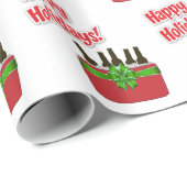 アイスチェストビールハクールップホリデー ラッピングペーパー (ロールコーナー)