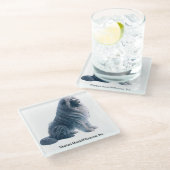 アイスチベットマスチフガラスコースター ガラスコースター (アングル)