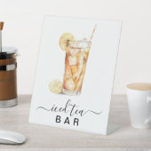 アイスティーバーパーティー標識 台座サイン (インサイチュ)