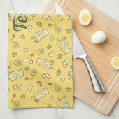 アイスティーパターンキッチンタオル キッチンタオル (四つ折り)