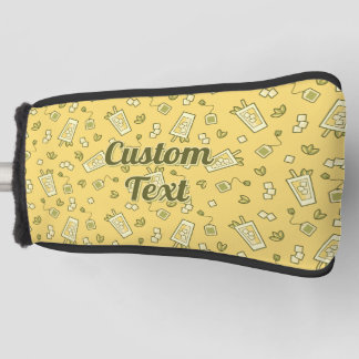 アイスティーパターンゴルフヘッドカバー ゴルフヘッドカバー