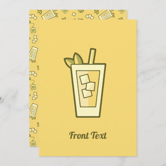 アイスティー招待状 招待状 (正面/裏面)