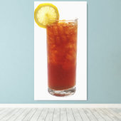 アイスティー1杯 キャンバスプリント (インサイチュ (ウッドフロア))