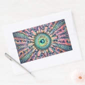 アイステッサイケデリックカー 長方形シール (封筒)