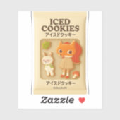 アイスドCookie: バニーガール・キツネ仮面 & バオバオウサギ シール (シート)