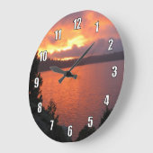 アイスハウスリザーバサンセット ラージ壁時計 (傾斜)