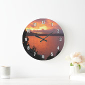アイスハウスリザーバサンセット ラージ壁時計 (ホーム)