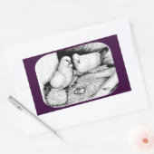 アイスハト 長方形シール (封筒)