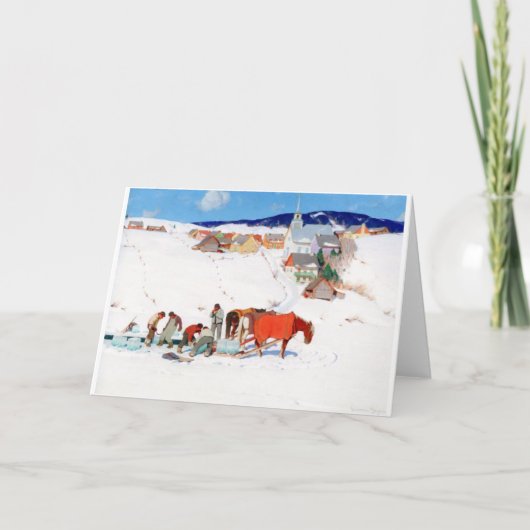 アイスハーベスト1935 、クラレンス・ガニョン カード (正面)