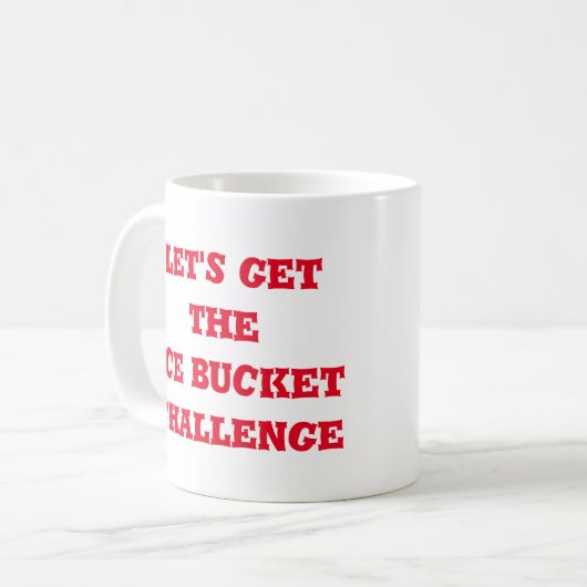 アイスバケットのチャレンジを編集可能にしよう コーヒーマグカップ (正面左)