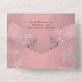 アイスバラピンクフローラキンセアニェラオールインワンインヴィータ オールインワン招待状 (裏面)