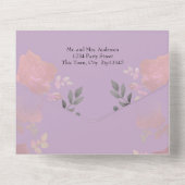 アイスバラピンクフローラキンセアニェラオールインワンインヴィータ オールインワン招待状 (裏面)