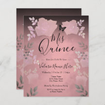 アイスバラピンクフローラキンセアニェラバジェット招待状